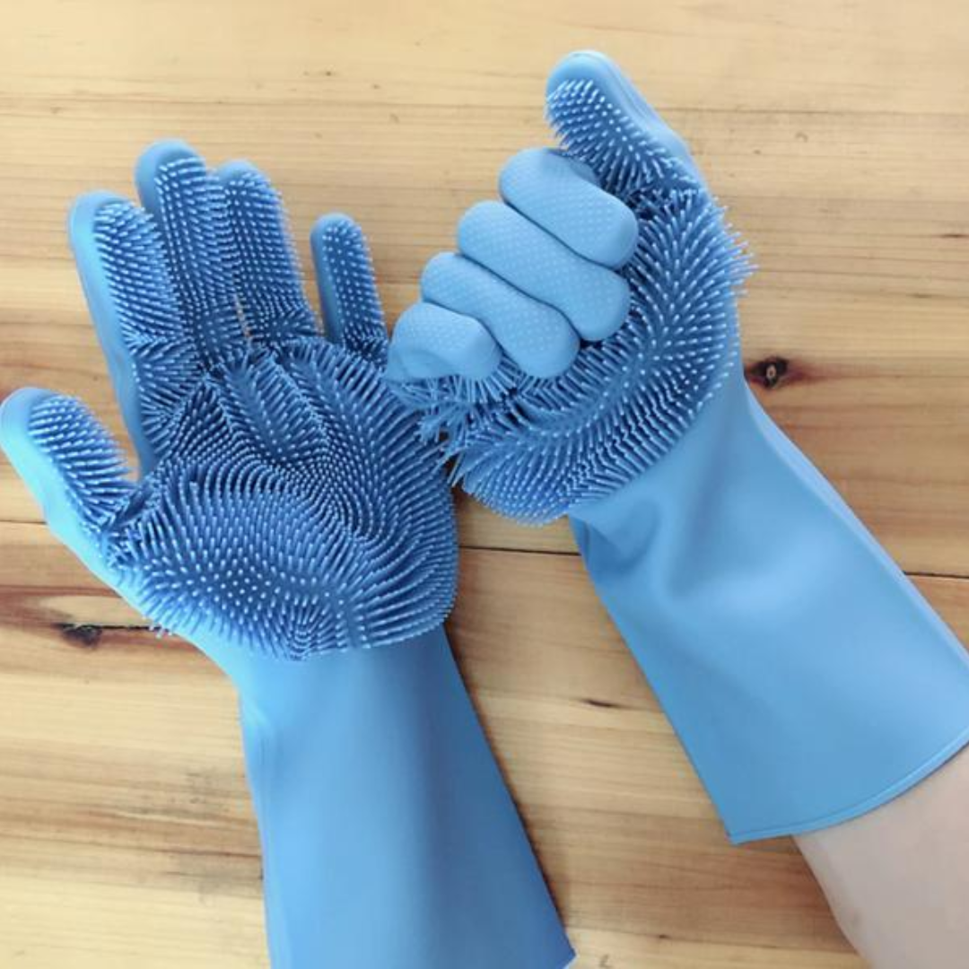 Silicon Kitchen Dish Washing Hand Gloves